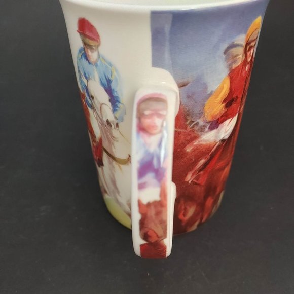 New Ashdene Australia "False Start" Coffee Tea Mug Fine Bone China Horse Racing - Picture 5 of 9